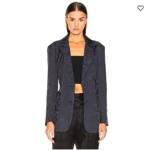 EQUIPMENT | Elsworth Floral Jacquard Blazer Jacket Blue 10